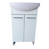 Тумба Mikola-M пластикова 2.0 Grey з умивальником 55 см