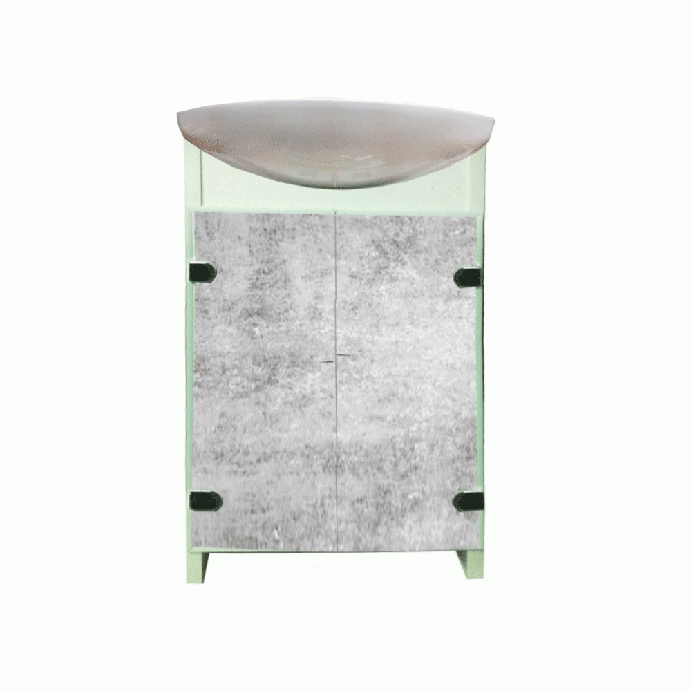 Тумба Mikola-M Eco Green light Бетон з умивальником CERSANIT Cersania 50см