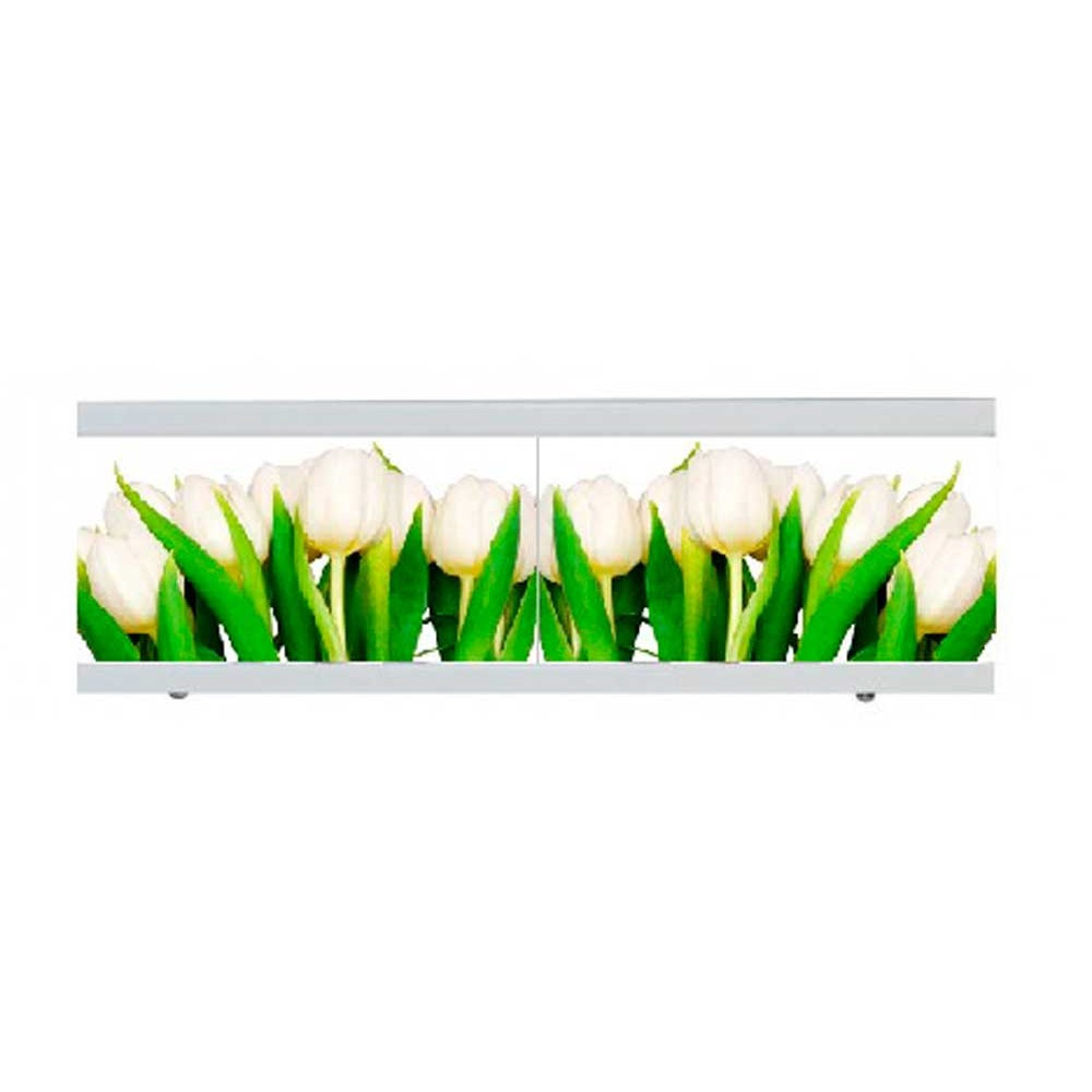 Екран під ванну The MIX I-screen light Strong Білі тюльпани 170 см