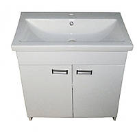 Тумба Mikola-M пластикова 2,0 внутрішня поличка з умивальником Como 50