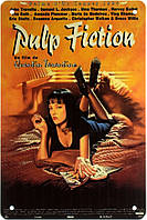 Металлическая табличка / постер "Криминальное Чтиво / Pulp Fiction (Un Film De Quentin Tarantino)" 20x30см