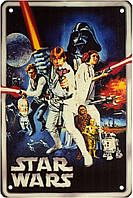 Металлическая табличка / постер "Звёздные Войны. Эпизод IV: Новая Надежда / Star Wars A New Hope (One Sheet)"