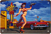 Металлическая табличка / постер "Car Hop (Pin Up)" 30x20см (ms-003183)