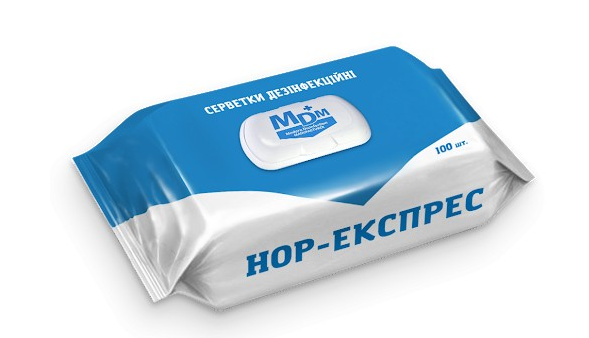 Дезінфікувальні серветки Манорм Нор-Експрес, 100 шт.