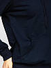 Худі Кофта з капюшоном темно-синя, Кенгуру жіноче трикотажне з кишенею, манжетами Літня, Зимова Толстовка, фото 5