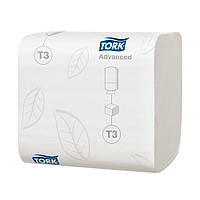 Туалетная бумага листовая Tork Advanced, 2-х слойная, 242 листа/уп