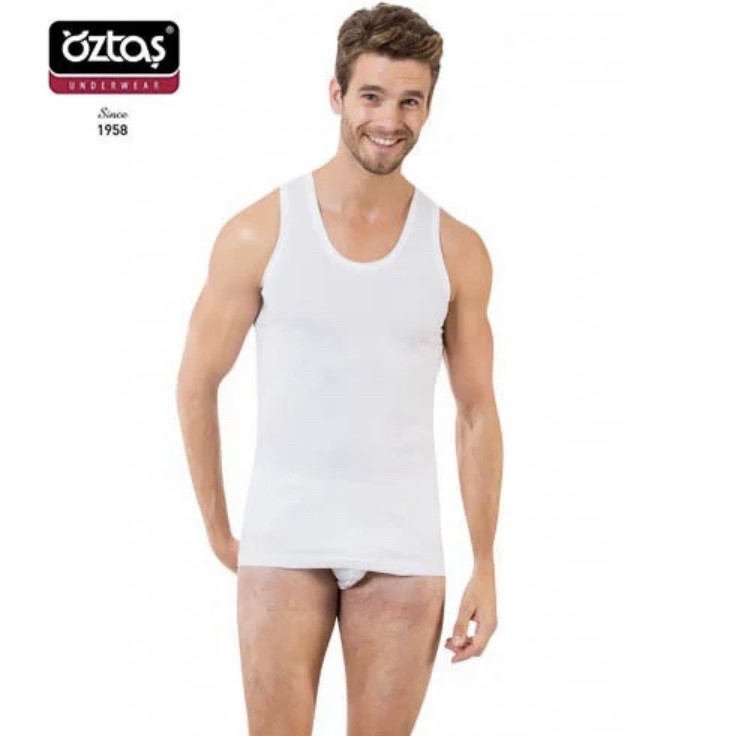 Майка мужская Oztas 1001 хлопок Турция . Размеры : S M XL XXL (ID ...