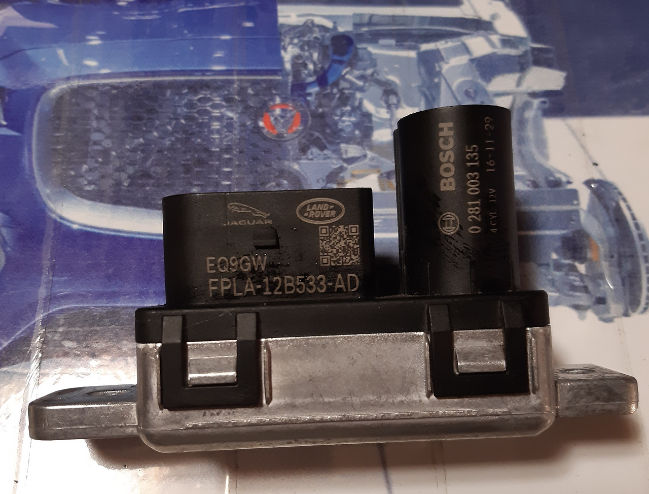 FPLA12B533AC LR074186 Реле свічок напруження Range Rover