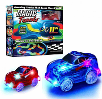 Гоночная трасса Конструктор Magic Tracks 360 деталей, с мостом и 2-мя машинками