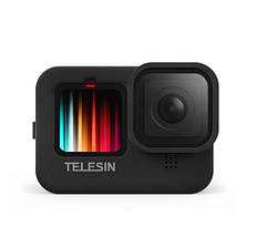 Силіконовий чохол для GoPro 13/ 12/11/ 10/ 9 Black Telesin (GP-HER-041-BK) чорний, фото 2