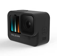 Силіконовий чохол для GoPro 13/ 12/11/ 10/ 9 Black Telesin (GP-HER-041-BK) чорний, фото 3