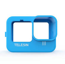 Силіконовий чохол для GoPro 9/10/11 Black Telesin (GP-HER-041-BL) Світло-синій, фото 3