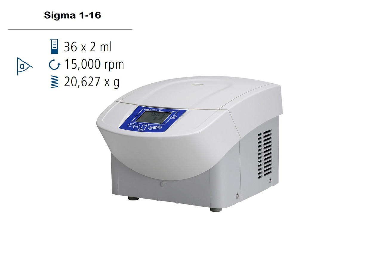 Лабораторна центрифуга Sigma 1-16 мікроцентрифуга без охолодження