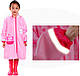 Плащ дощовик на блискавці з капюшоном-козирком дитячий (рожевий) розмір XL ріст 110 - 120 см, фото 8