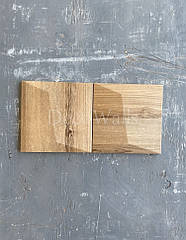 Гіпсові 3D-панель Косою Квадрат із ламінованим покриттям під дерево DecoWallsTM