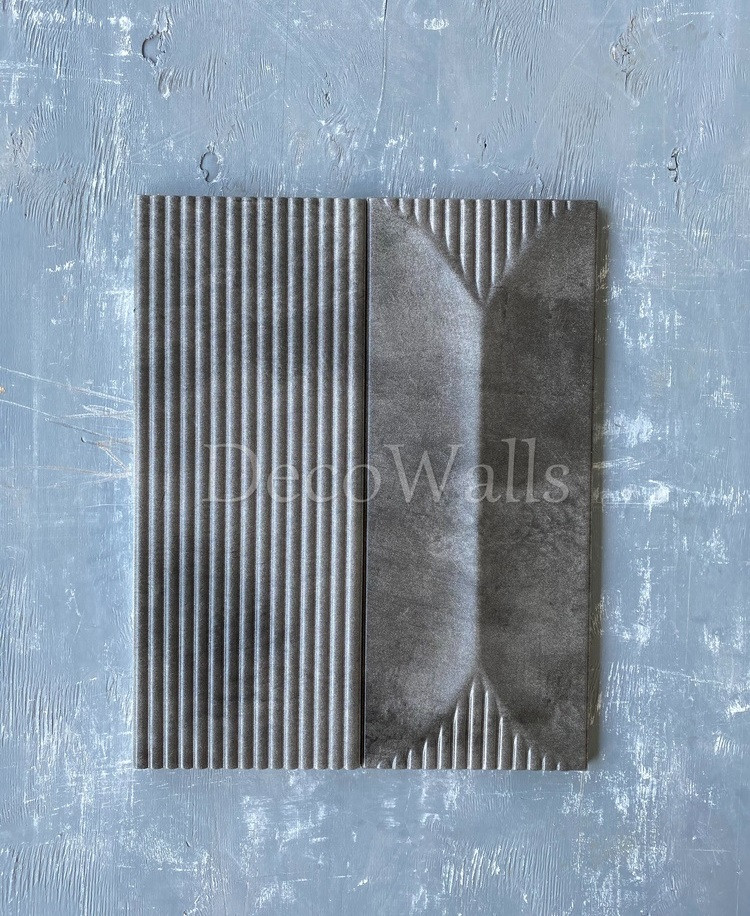 Гіпсові 3D-панель Grande з ламінованим покриттям під бетон DecoWallsTM, фото 1