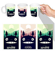 Чашка белая аниме Мой Сосед Тоторо (z0554)