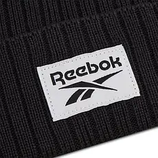 Шапка чоловіча демісезонна стильна молодіжна брендова оригінальна Reebok Te Beanie чорна, фото 5