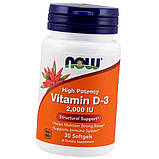 Вітамін D NOW Foods Vitamin D 2000 IU 30 гельових капсул, фото 6