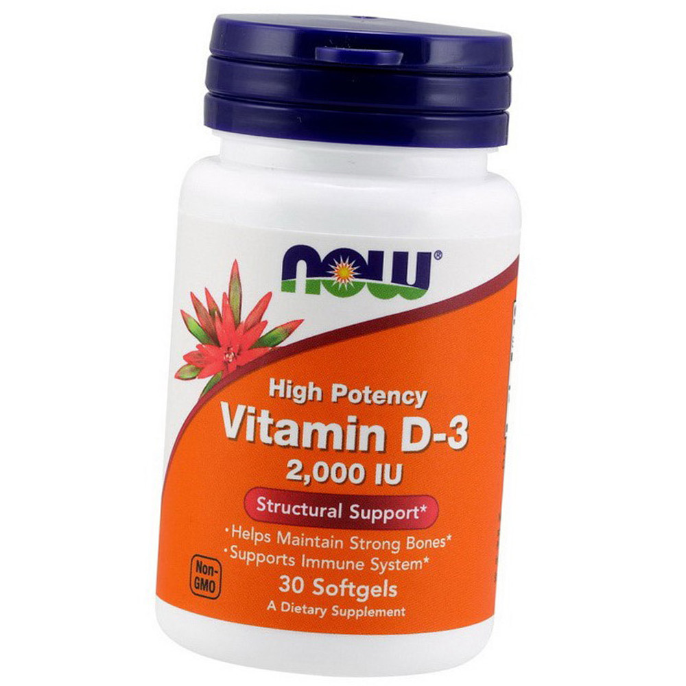 Купить Витамин Д NOW Foods Vitamin D 2000 IU 30 гелевых капсул, цена ...