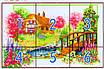 Набір для вишивання за нанесеною на канву схемою "Spring". AIDA 14CT printed 55*38 см, фото 4