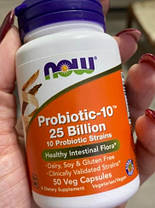 Пробіотики NOW Probiotic 25 Billion 50 капсул, фото 5