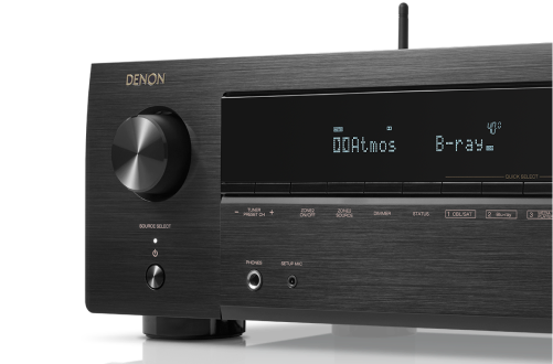 denon AVR X1700H ブラック AVR-X1700H - 7.2 Ch. 145W 8K AV Receiver with HEOS® Built-in