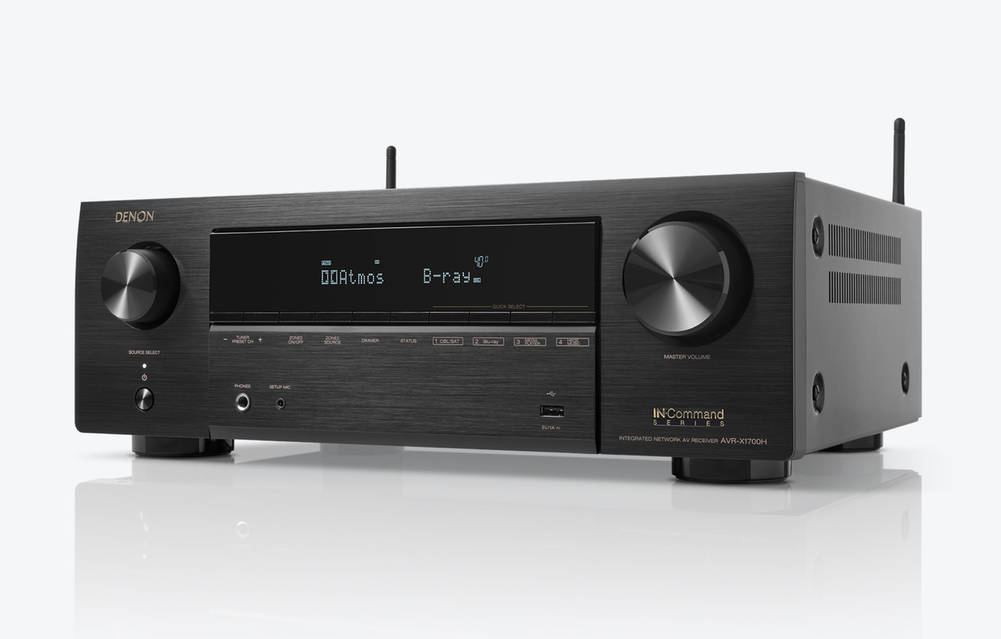 denon AVR X1700H ブラック AVR-X1700H - 7.2 Ch. 145W 8K AV Receiver with HEOS® Built-in