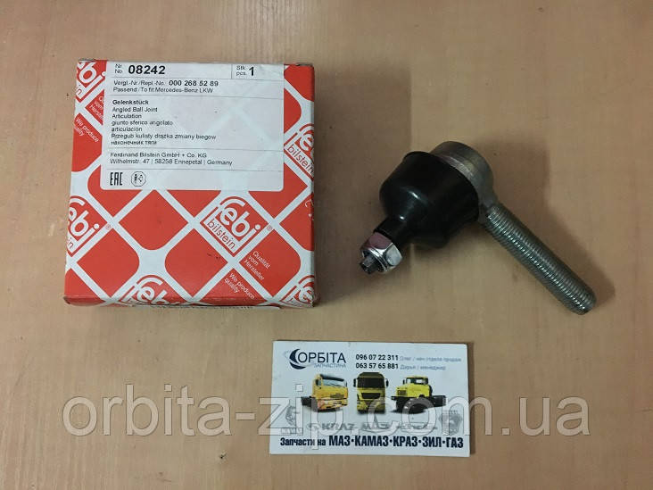 08242 Наконечник М14х1,5х85 тяги КПП ZF МАЗ ЄВРО, MAN M90, 2000, F2000, MB з прав. різь. (пр.во Febi)