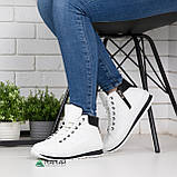 Дутики жіночі на хутрі білі, фото 5