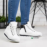 Дутики жіночі на хутрі білі, фото 3