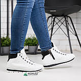 Дутики жіночі на хутрі білі, фото 7