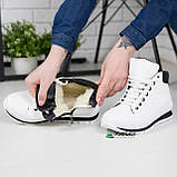 Дутики жіночі на хутрі білі, фото 4