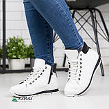 Дутики жіночі на хутрі білі, фото 8