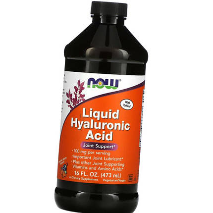 Гіалуронова кислота NOW Liquid Hyaluronic Acid 473 мл Ягода, фото 3