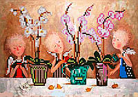 Вышивка бисером, Канва схемы картины Гапчинская Любимые орхидеи