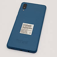 Крышка Samsung A02 (SM-A022) синяя Сервисный оригинал с разборки