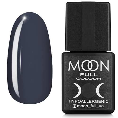 Гель-лак MOON FULL color Gel polish №152 (темно-сірий, емаль), 8 мл