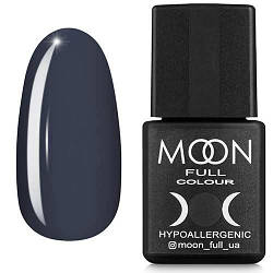 Гель-лак MOON FULL color Gel polish №152 (темно-сірий, емаль), 8 мл