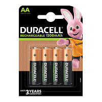 Аккумуляторы Duracell HR6 (AA) 1300 mAh уп. 4шт.