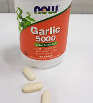 Екстракт часнику NOW Garlic 90 таб, фото 2