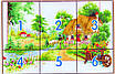 Набір для вишивання за нанесеною на канву схемою "Summer". AIDA 14CT printed 55*38 см, фото 4