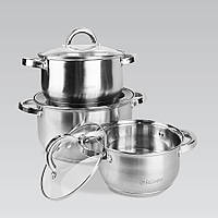 Набір каструль Maestro MR-2120-6L, 6 предметів нержавіюча сталь, для індукції