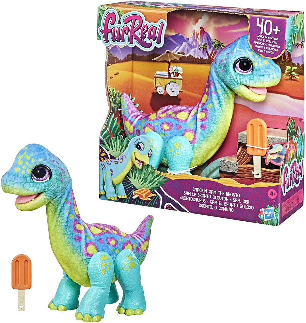 Інтерактивний динозавр Снекін Сем Бронто Hasbro FurReal
