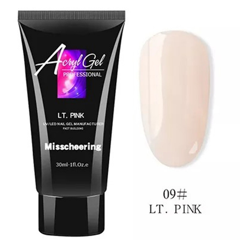 Полигель (акригель) AcrylGel Professional №09, LIGHT PINK, 30мл**