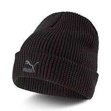 Шапка puma archive mid fit beanie колір чорний, фото 3
