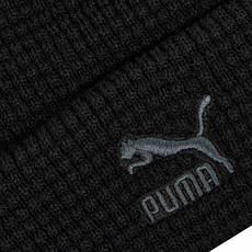 Шапка puma archive mid fit beanie колір чорний, фото 4
