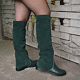 Шкіряні чоботи на низькому ходу, фото 2