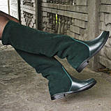 Шкіряні чоботи на низькому ходу, фото 4