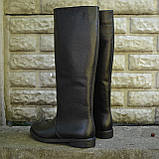 Шкіряні чоботи на низькому ходу, фото 4